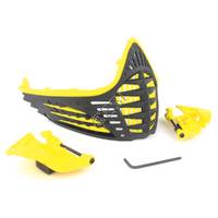 Virtue Face Mask Only for Vio Goggles - Black with Yellow Details