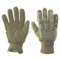 Valken V-Tac Full Finger Hard Back Gloves - Olive - Small