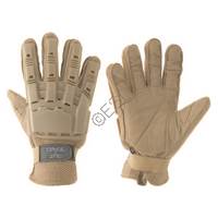 Valken V-Tac Full Finger Hard Back Gloves - Tan - Small