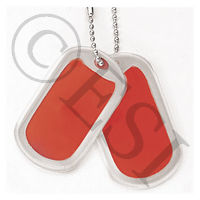 2 Pack of Rubber Dog Tag Silencers