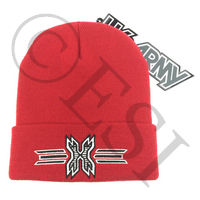 HK Army Icon Beanie - Red with Black