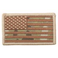 Rothco American Flag Patch w/HookBack - MultiCam - 1 7/8" x 3 3/8"