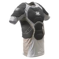 Empire Paintball Neoskin Chest Protector - Black and Silver - Small-Medium