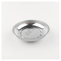 Pittsburgh Magnetic Tray - Parts Holder - Silver - 4 Inch Diameter
