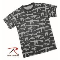 Rothco Guns Printed Tshirt - Black - Medium