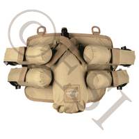 Valken V-Tac 4+1 Harness - Tan - Tan - Holds 4 Pods and a Tank