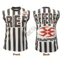 Empire Referee Jersey - Black and White - XXLarge