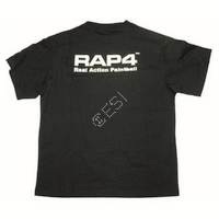 Real Action Paintball RAP4 Tshirt - Black - Medium