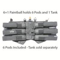 GxG 6+1 Horizontal Pack with 6 Pods - Black