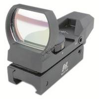 NcSTAR Red and Green Dot Reflex Sight with 4 Different Reticles - Weaver Mount - Black
