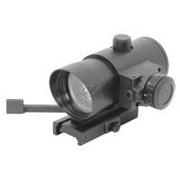 NcSTAR 1x40 Red Dot Sight with Built In Red Laser and Quick Release Weaver Mount - Red Dot and Red Laser