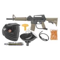 Tactical RTP Kit with Mask, Hopper, 90g CO2, and 50 Paintballs