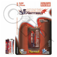 Energy Paintball NiMH Rechargeable Battery - Red and White - 9.6 Volt