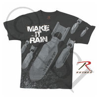 Rothco 'Make It Rain' Bombs Tshirt - Black - Large