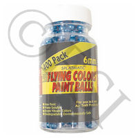 Flying Colors Airsoft Paintballs - 400 Count - Blue - 6mm