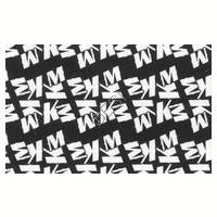 Clearance Item - KM 'KM' Sticker - Black and White - 2.7 x 1.16 Inches