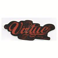 Virtue 'Virtue' Die Cut Sticker - Black and Red - 5.5 x 2 Inches