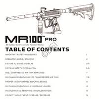 Kingman Spyder MR100 PRO 2012 Gun Manual