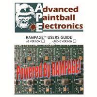 Tippmann 98 Custom Pro E APE Rampage Board V1 Manual