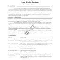 Dye Hyper2 Regulator Manual