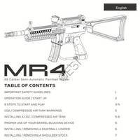 Kingman Spyder MR4 Gun Manual